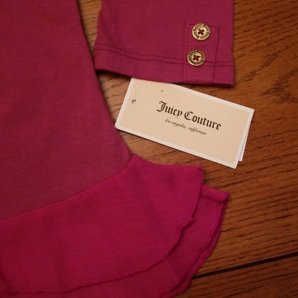 Juicy Couture Shirts & Tops Juicy Couture Top With Ruffles Berry